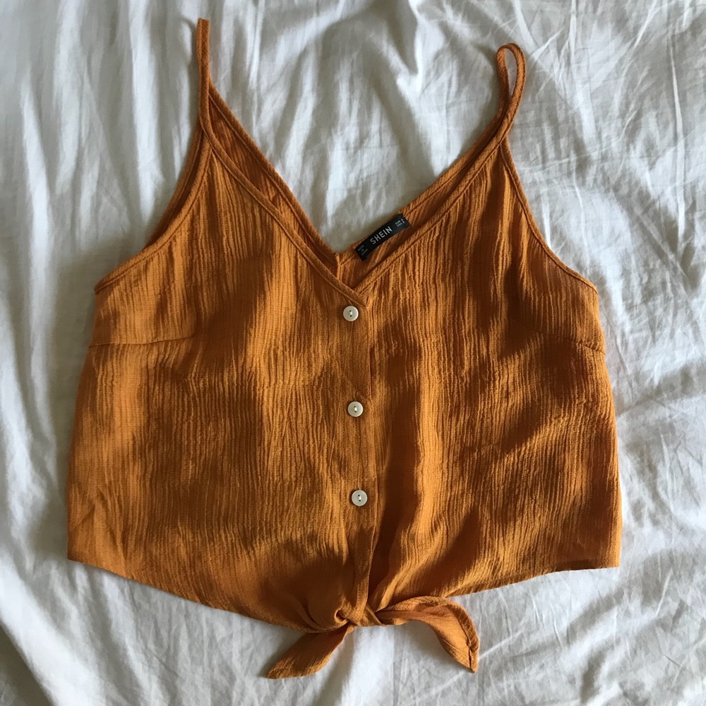 Yellow gold tank top